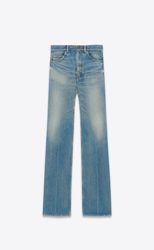 YSL 70's Flared Jeans Blå | BTX021679