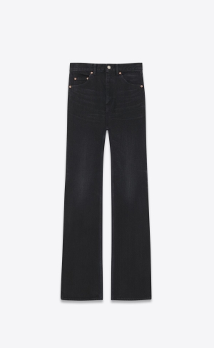 YSL 70's Flared Jeans Svarta | EPX879016