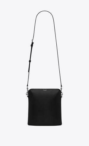 YSL Aidan North/South Small Camera Bag In Smooth Läder Svarta | PLG139725