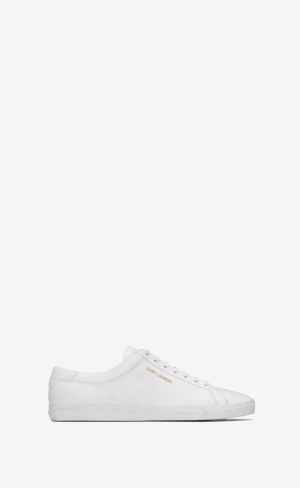 YSL Andy Sneakers In Läder Vita | DBP625784