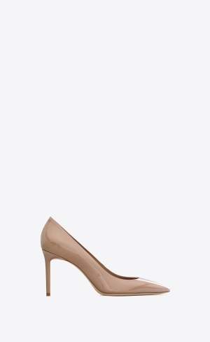 YSL Anja Pumps In Lack Läder Mörkrosa | LFB601475