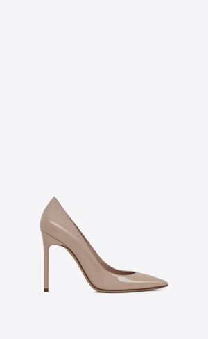 YSL Anja Pumps In Lack Läder Mörkrosa | SHQ485612