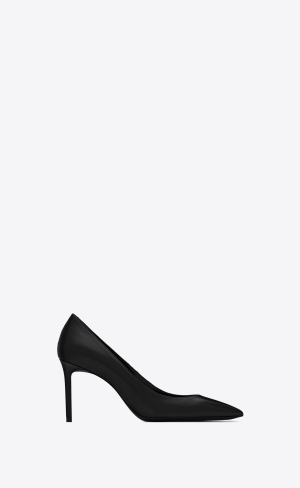 YSL Anja Pumps In Smooth Läder Svarta | EBH310692