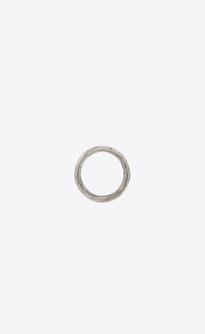 YSL Arty Ring In Metal Silver | LDP267491