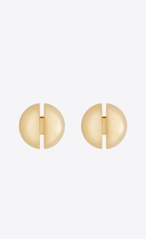 YSL Ball Split Earrings In Metal Guld | MUL369148