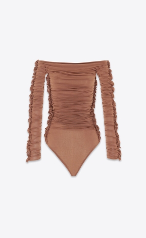 YSL Bodysuit In Jersey Terre | BIW084792