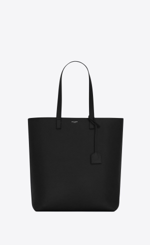 YSL Bold Shopping Bag In Grained Läder Svarta | WLO029641