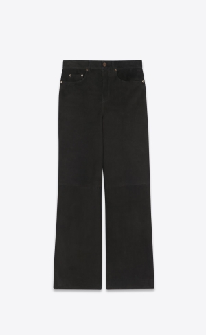 YSL Breda-leg Pants In Mocka Svarta | AQY982561