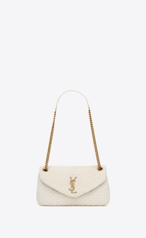 YSL Calypso In Organza And Lambskin Vita Grädde | GEL087649