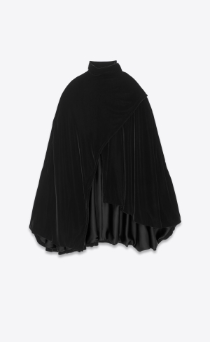 YSL Cape In Velvet Noir | WYE169720