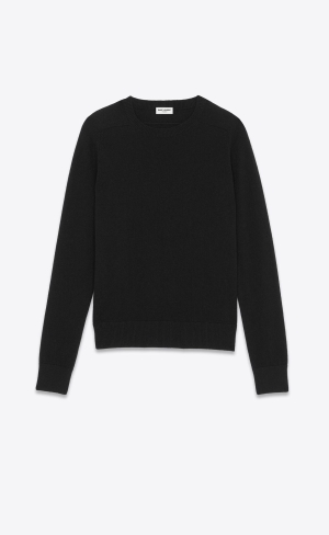 YSL Cashmere Tröja Svarta | DXT894273