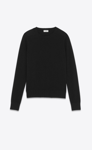 YSL Cashmere Tröja Svarta | WEU397124