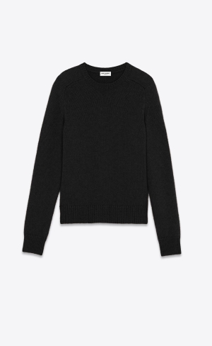 YSL Cashmere Tröja Svarta | YRT687914