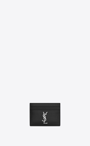 YSL Cassandre Card Case In Smooth Läder Svarta | TBP241907