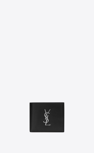 YSL Cassandre East/West Wallet In Smooth Läder Svarta | FKY496075