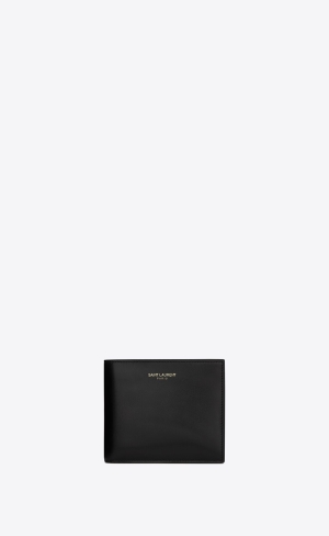 YSL East/West Wallet In Smooth Läder Svarta | ZTX429716