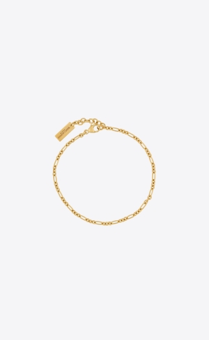YSL Figaro Chain Bracelet In Metal Guld | JLD495128