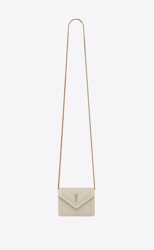 YSL Gaby Micro Bag In Quiltad Lambskin Blanc Vintage | PWA347152