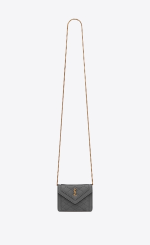 YSL Gaby Micro In Quiltad Lambskin Storm | MVR674015