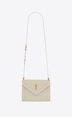 YSL Gaby Mini Satchel In Quiltad Lambskin Blanc Vintage | WUV645120