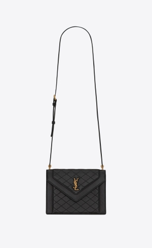 YSL Gaby Mini Satchel In Quiltad Lambskin Noir | XFT713598