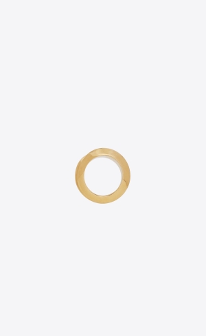 YSL Geometric Ring In Metal Guld | SXP952176