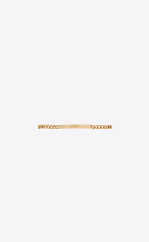 YSL Id Bracelet In Metal Guld | YZO387165
