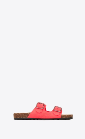 YSL Jimmy Platta Sandals In Mocka Rosa | IGD268903