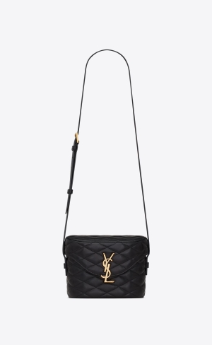 YSL June Box Bag In Quiltad Lambskin Noir | XEN437102