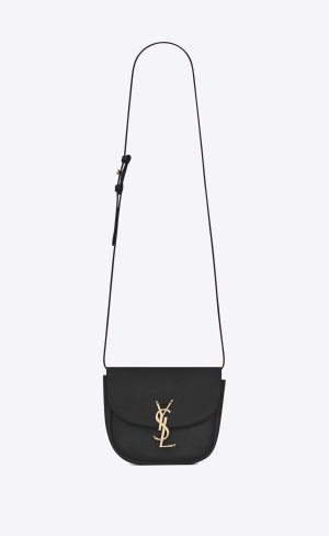 YSL Kaia Small Satchel In Smooth Läder Noir | CXK632790