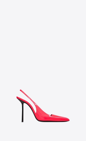 YSL Kiss Slingback Pumps In Lack Läder Rosa | HTU194056