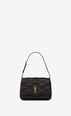 YSL Le 57 Hobo Bag In Quiltad Lambskin Svarta | PZA702169