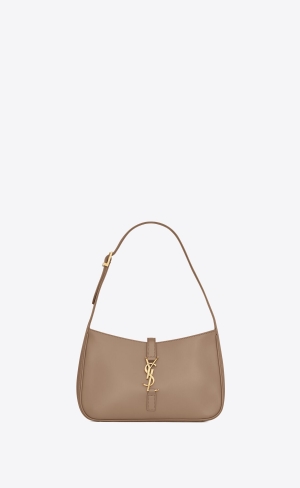 YSL Le 5 À 7 In Smooth Läder Grå Bruna | CWY965103