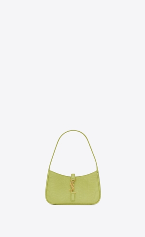 YSL Le 5 À 7 Mini In Lizard Ljusgröna | VZC492061