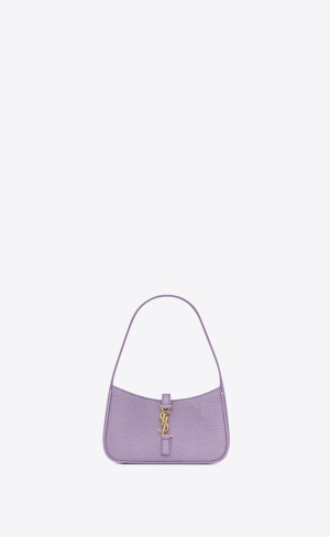 YSL Le 5 À 7 Mini In Lizard Ljuslila | WZT197625