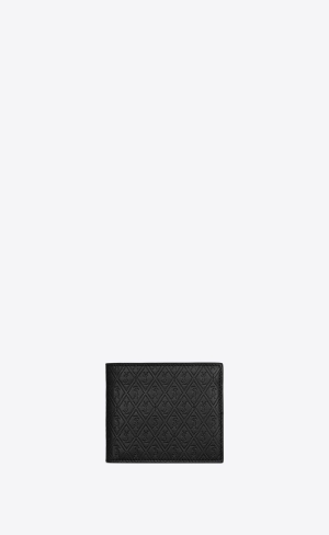 YSL Le Monogramme East/West Wallet In Embossed Smooth Läder Svarta | NFL087495