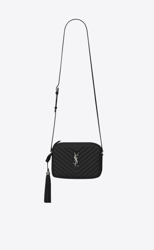 YSL Lou Camera Bag In Quiltad Läder Svarta | VDA613480