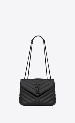 YSL Loulou Small Chain Bag In Quiltad "Y" Läder Noir | HZT016947