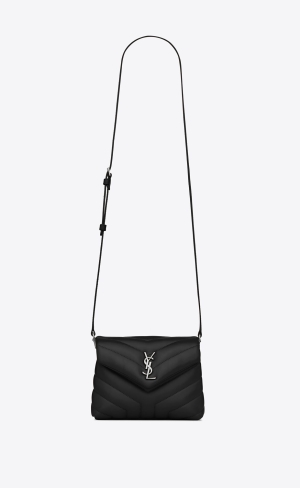 YSL Loulou Toy Rem Bag In Quiltad "Y" Läder Svarta | HNS958673