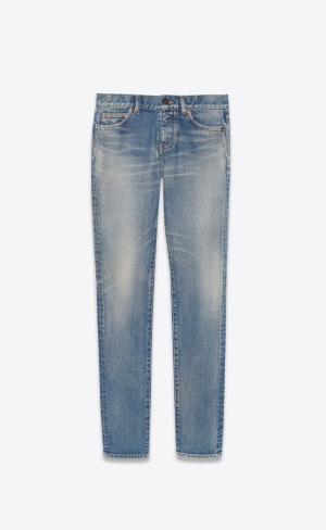 YSL Low-rise Jeans Blå | GYE314706