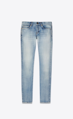YSL Mager-fit Jeans Blå | WUP852619