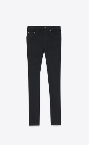 YSL Mager-fit Jeans Svarta | KMG392801