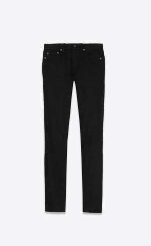 YSL Mager-fit Jeans Svarta | TGF876041