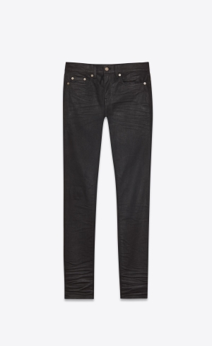 YSL Mager-fit Jeans Svarta | WYL319206