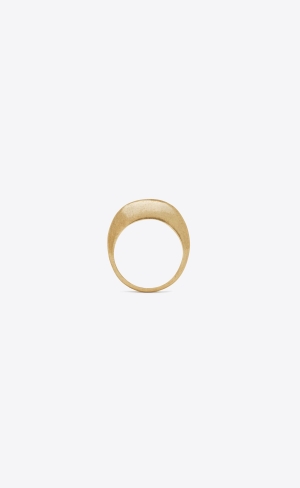 YSL Medium Bumpy Ring In Metal Guld | JXA019346