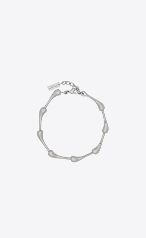 YSL Multiple Large Drop Bracelet In Metal Palladium | YJV248071