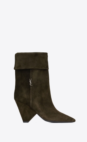 YSL Niki Booties In Mocka Sable | VOS407568