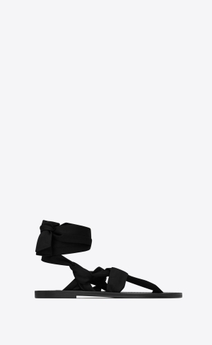 YSL Nolan Sandals In Jersey Svarta | RLT813402