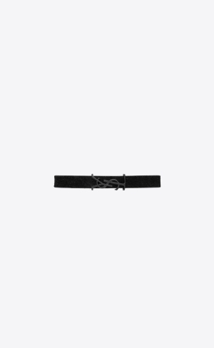 YSL Opyum Bracelet In Mocka And Metal Svarta | NGK128745