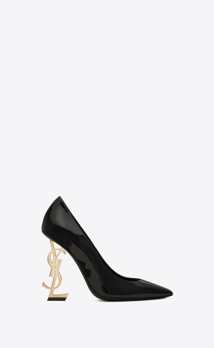 YSL Opyum Pumps In Lack Läder Svarta | LSH506918